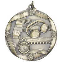 2-1/4" Swimming Medal MS614