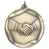 2-1/4" Handshake Medal MS658
