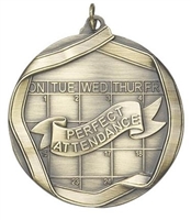 2-1/4" Perfect Attendance Medal MS660