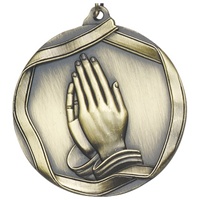 2-1/4" Praying Hands Medal MS661