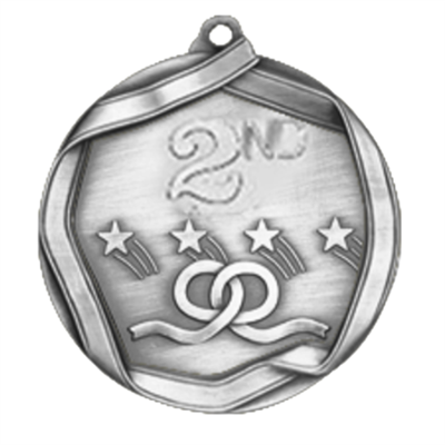2-1/4" Second Place Medal MS692AS