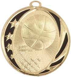 2" MidNite Star Series Basketball Medal MS702