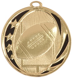 2" MidNite Star Series Football Medal MS704