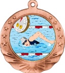 2-3/4" Motion Swimming Medal MTN14