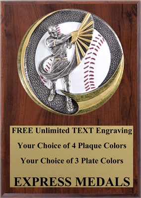 Motion Extreme Baseball Plaque 4x6 & 5x7 MX101-VL