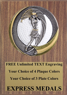 Motion Extreme Female Golf Plaque 4x6 & 5x7 MX104-VL