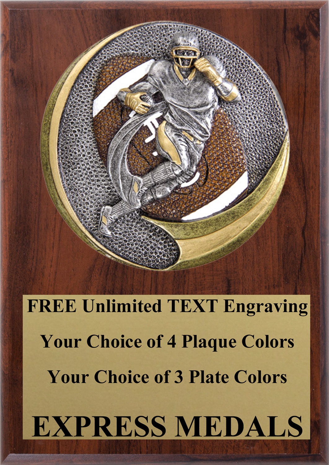 Motion Extreme Football Plaque (3 Sizes)
