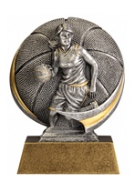 5" Motion Xtreme Girls Basketball Trophy
