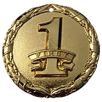 2" Shiny Wreath 1st Place Medal NS01