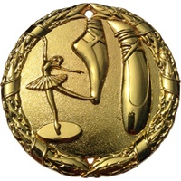 2" Shiny Wreath Ballet Medal NS04
