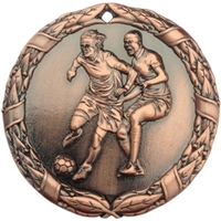 2" Shiny Wreath Soccer Medal NS10