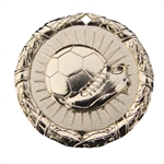 2" Shiny Wreath Soccer Medal NS102