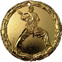 2" Shiny Wreath Martial Arts Medal NS14