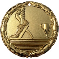 2" Shiny Wreath Track Medal NS20
