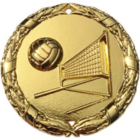 2" Shiny Wreath Volleyball Medal NS22