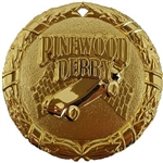 2" Shiny Wreath Pinewood Derby Medal NS24