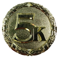 2" Shiny Wreath 5K Medal NS5K