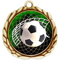 2-1/2" Wreath Color Insert Soccer Medal O32A-FCL-542