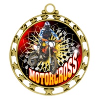 2-1/2" Superstar Color Insert Motorcross Medal O34A-FCL-515