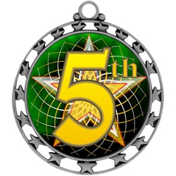 2-1/2" Superstar Color Insert 5th Place Medal O34A-FCL-585
