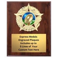Star Mount Football Plaque (4 Sizes)