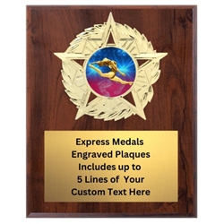 Star Mount Female Gymnastics Plaque (4 Sizes)