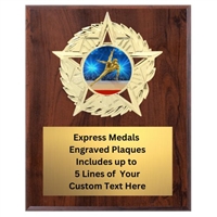 Star Mount Male Gymnastics Plaque (4 Sizes)