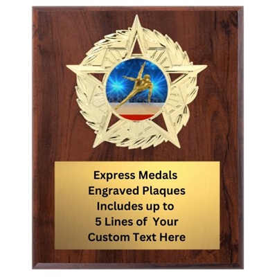 Star Mount Male Gymnastics Plaque (4 Sizes)