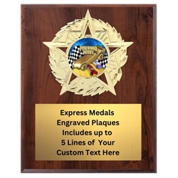 Star Mount Pinewood Derby Plaque (4 Sizes)