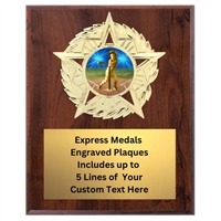 Star Mount T-Ball Plaque (4 Sizes)