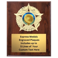 Star Mount Tennis Plaque (4 Sizes)