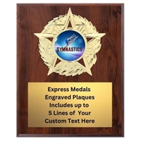 Star Mount Female Gymnastics Plaque (4 Sizes)