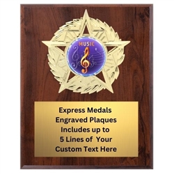 Star Mount Music Plaque (4 Sizes)