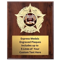 Star Mount Pinewood Derby Plaque (4 Sizes)