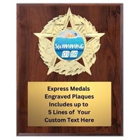 Star Mount Swimming Plaque (4 Sizes)
