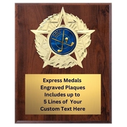 Star Mount Golf Plaque (4 Sizes)