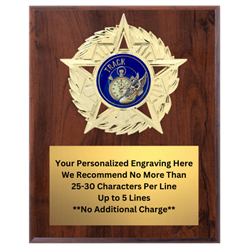 Star Mount Track Plaque (4 Sizes)