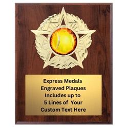 Star Mount Tennis Plaque (4 Sizes)