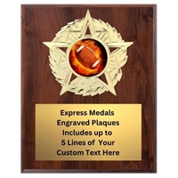 Star Mount Football Plaque (4 Sizes)