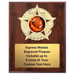 Star Mount Football Plaque (4 Sizes)