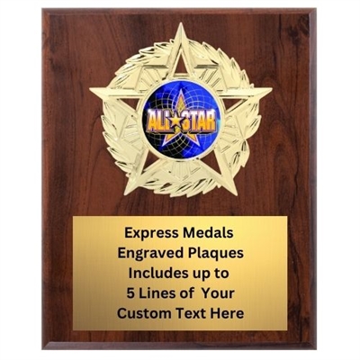 Star Mount All Star Plaque (4 Sizes)