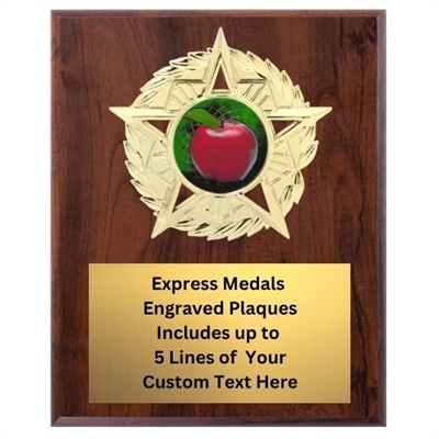 Star Mount Apple Plaque (4 Sizes)