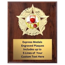 Star Mount Basketball Plaque (4 Sizes)