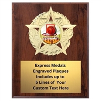 Star Mount Basketball Plaque (4 Sizes)