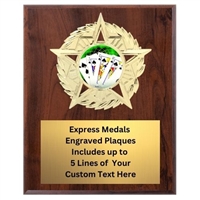 Star Mount Poker Plaque (4 Sizes)