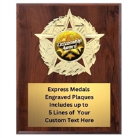 Star Mount Citizenship Plaque (4 Sizes)