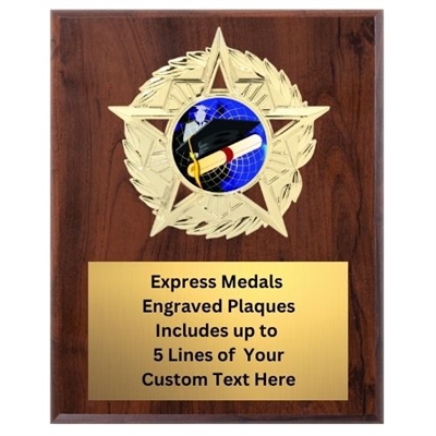 Star Mount Graduation Plaque (4 Sizes)