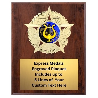 Star Mount Music Plaque (4 Sizes)