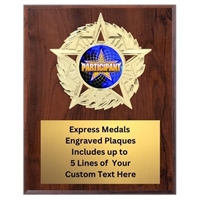 Star Mount Participant Plaque (4 Sizes)