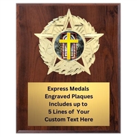 Star Mount Religious Plaque (4 Sizes)